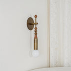 Marble and Brass Wall Sconce - view 33