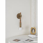 Marble and Brass Wall Sconce - view 15