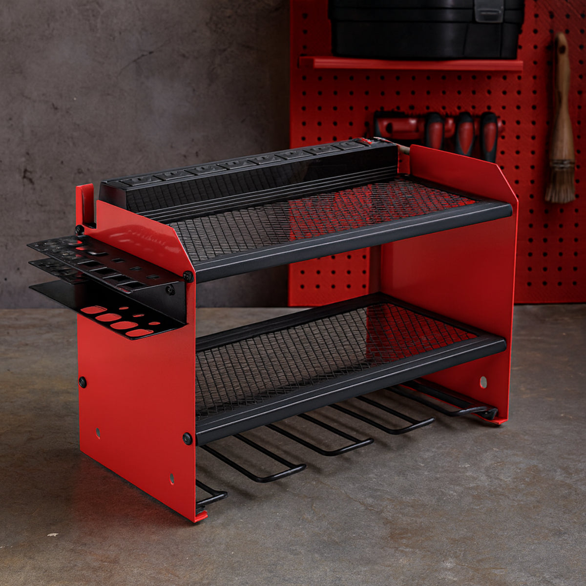 Tool Organiser Wall Mount Power Station Garage Storage Shelf