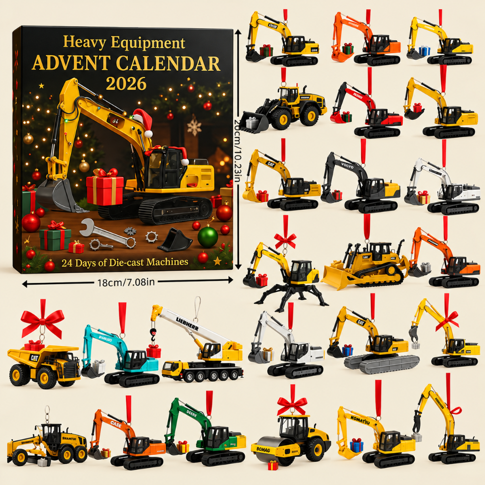 Toy Construction Advent Calendar Die Cast Vehicle Set