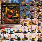 Toy Construction Advent Calendar Die Cast Vehicle Set