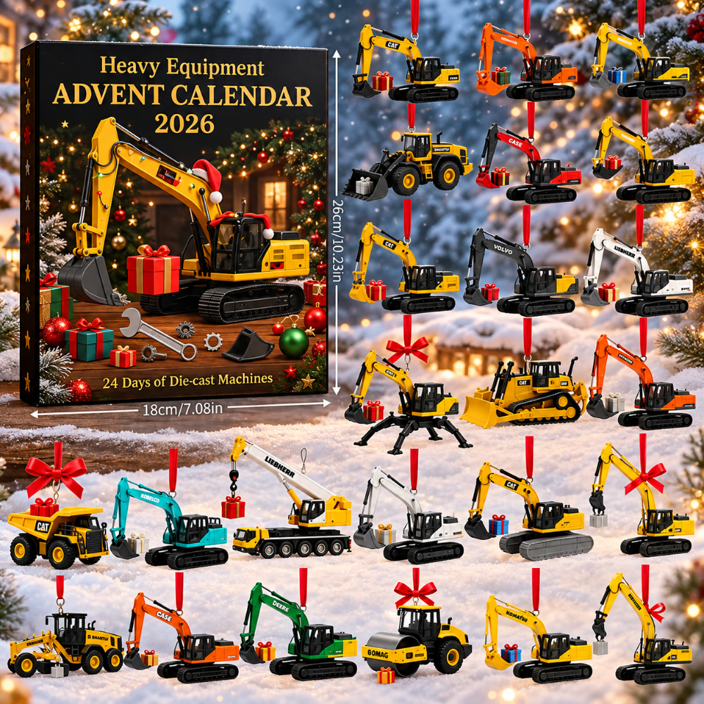 Toy Construction Advent Calendar Die Cast Vehicle Set