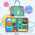 Toy Sensory Montessori Activity Board Travel Case