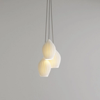 Ribbed Ceramic Teardrop Pendant Light - view 23