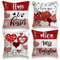 Heart Print Cushion Cover Set, Valentine Sofa Décor — product view 1
