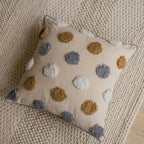 Tufted Polka Dot Cushion Cover with Piped Edges - product view 4