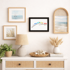 Coastal Bird Shadow Box Wall Art, Sea Glass and Driftwood — product view 6