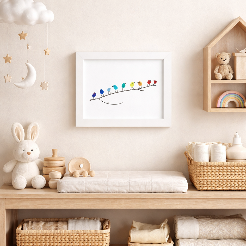 Coastal Bird Shadow Box Wall Art, Sea Glass and Driftwood — product view 4