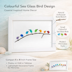 Coastal Bird Shadow Box Wall Art, Sea Glass and Driftwood — product view 5