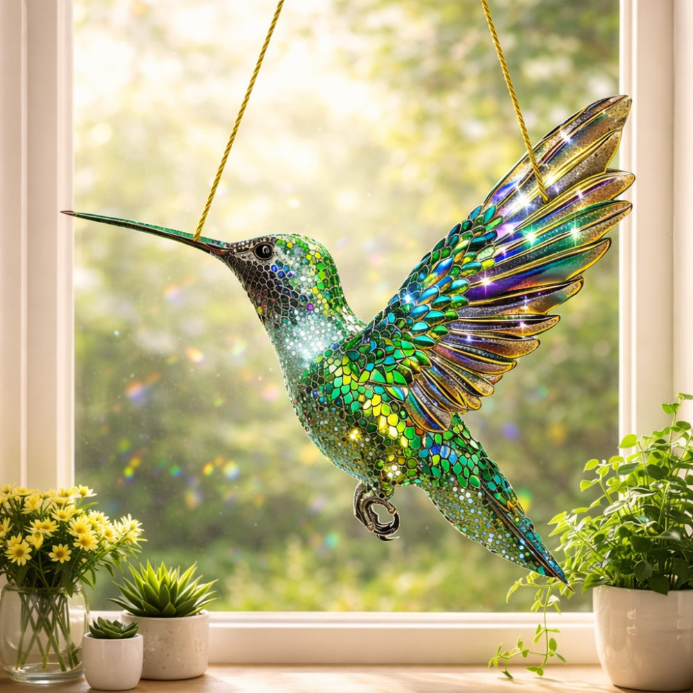 Bird Window Suncatcher, Decorative Hanging Light Catcher — product view 3