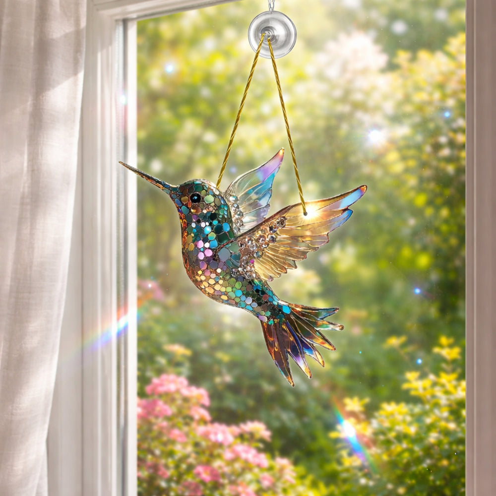 Bird Window Suncatcher, Decorative Hanging Light Catcher — product view 1