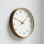 Wall Clock Minimalist Wooden Silent Quartz Home Display