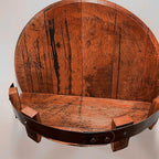 Wall Shelf Barrel Timber Round Display Mount Unit