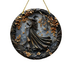 Wooden Witch Door Sign, Hanging Folklore Decoration — product view 6