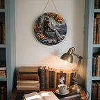 Wooden Witch Door Sign, Hanging Folklore Decoration — product view 4