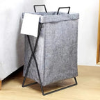 Folding X-Frame Fabric Laundry Basket – image 6