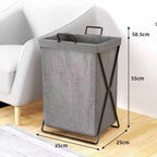 Folding X-Frame Fabric Laundry Basket – image 7