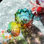 Iridescent Glass Lidded Sweet Jar, 180 mL