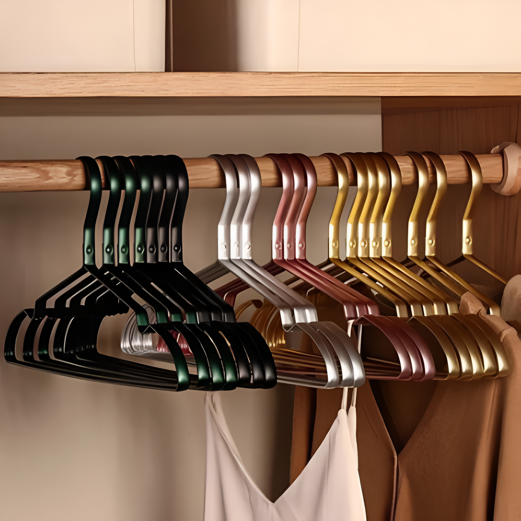 Aluminium Alloy Clothes Hangers – Pack of 10 – image 8