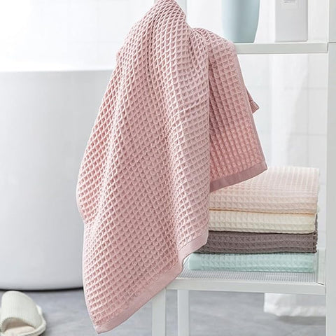 Waffle Weave Cotton Bath Towel – image 12