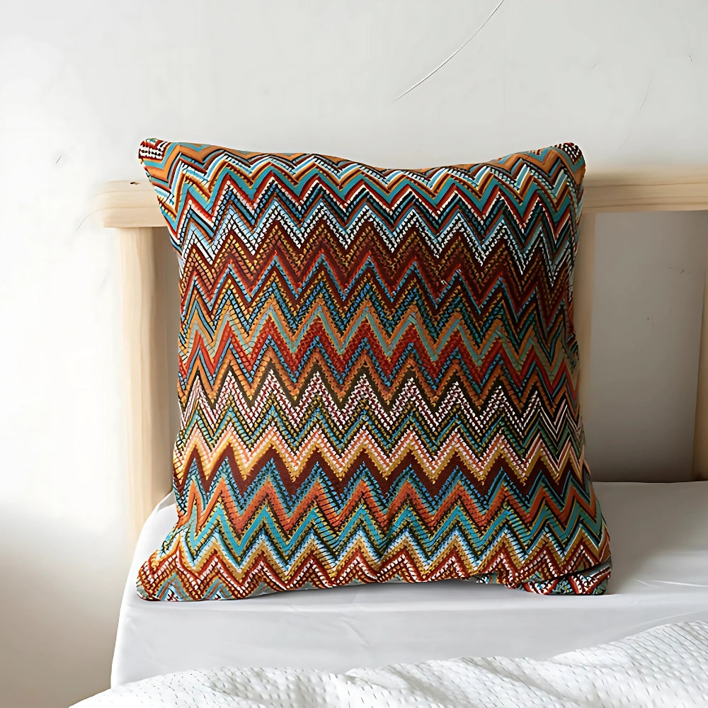Zigzag Knit Cushion Cover – image 1