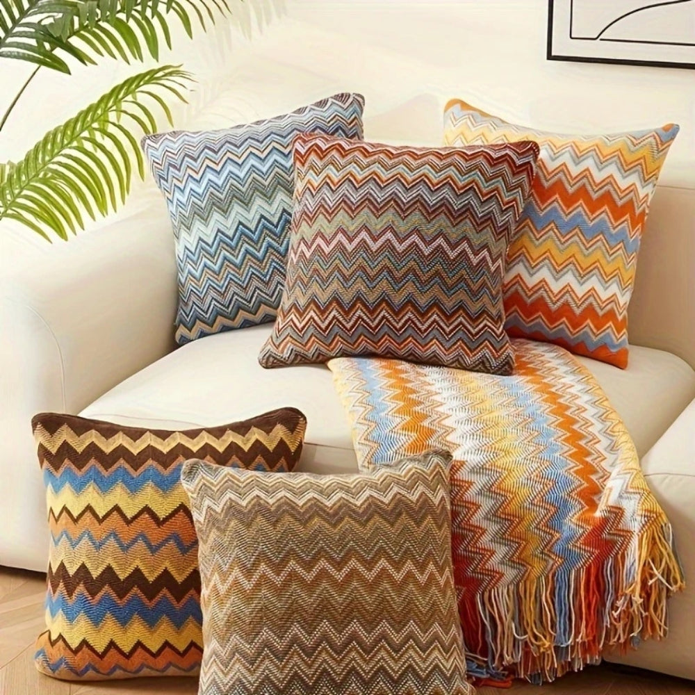 Zigzag Knit Cushion Cover – image 3