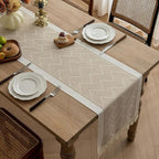 Woven Zigzag Tassel Table Runner – image 3