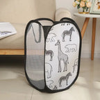 Animal Print Pop-Up Mesh Laundry Basket – image 2