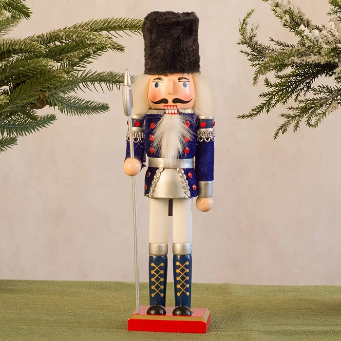 Wooden Christmas Nutcracker Soldier Figurine, 5 Colour Options - product view 8