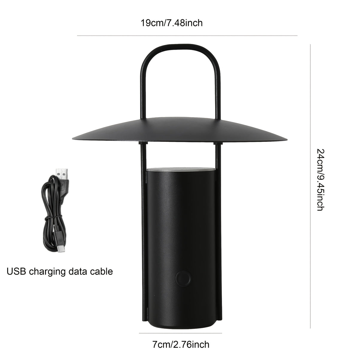 Cordless Metal Table Lamp, USB Rechargeable 3-Colour LED Light - product view 9