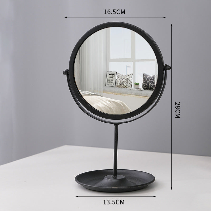 Metal Vanity Mirror with Jewellery Storage