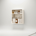 No-Drill Bathroom Wall Shelf, 2 or 3 Tiers - 2 Tiers
