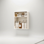 No-Drill Bathroom Wall Shelf, 2 or 3 Tiers - 2 Tiers