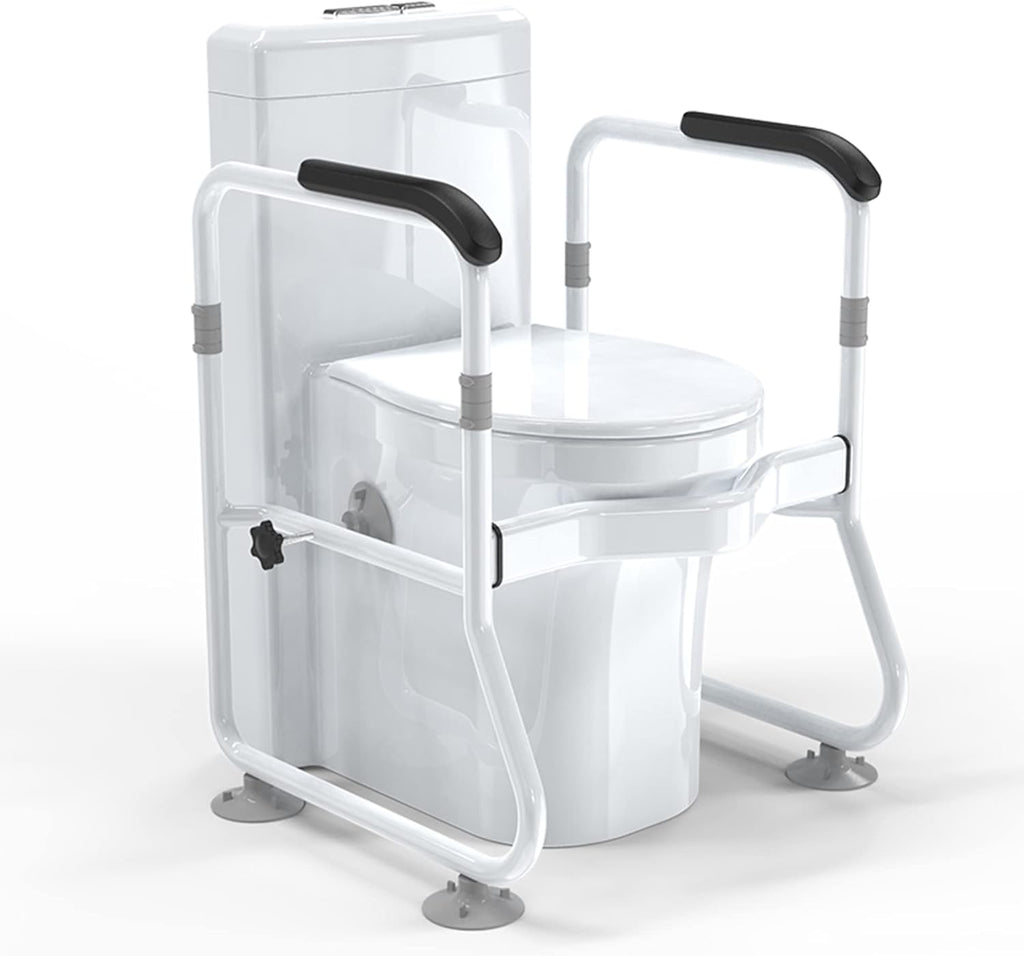 Adjustable Toilet Safety Frame with Support Rails, 136.078 kg Capacity - product view 1