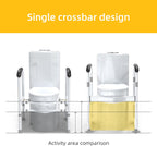 Adjustable Toilet Safety Frame with Support Rails, 136.078 kg Capacity - product view 2