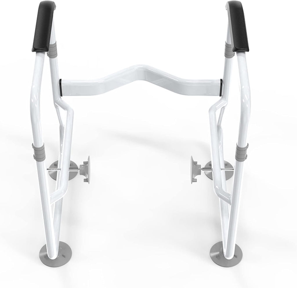 Adjustable Toilet Safety Frame with Support Rails, 136.078 kg Capacity - product view 6