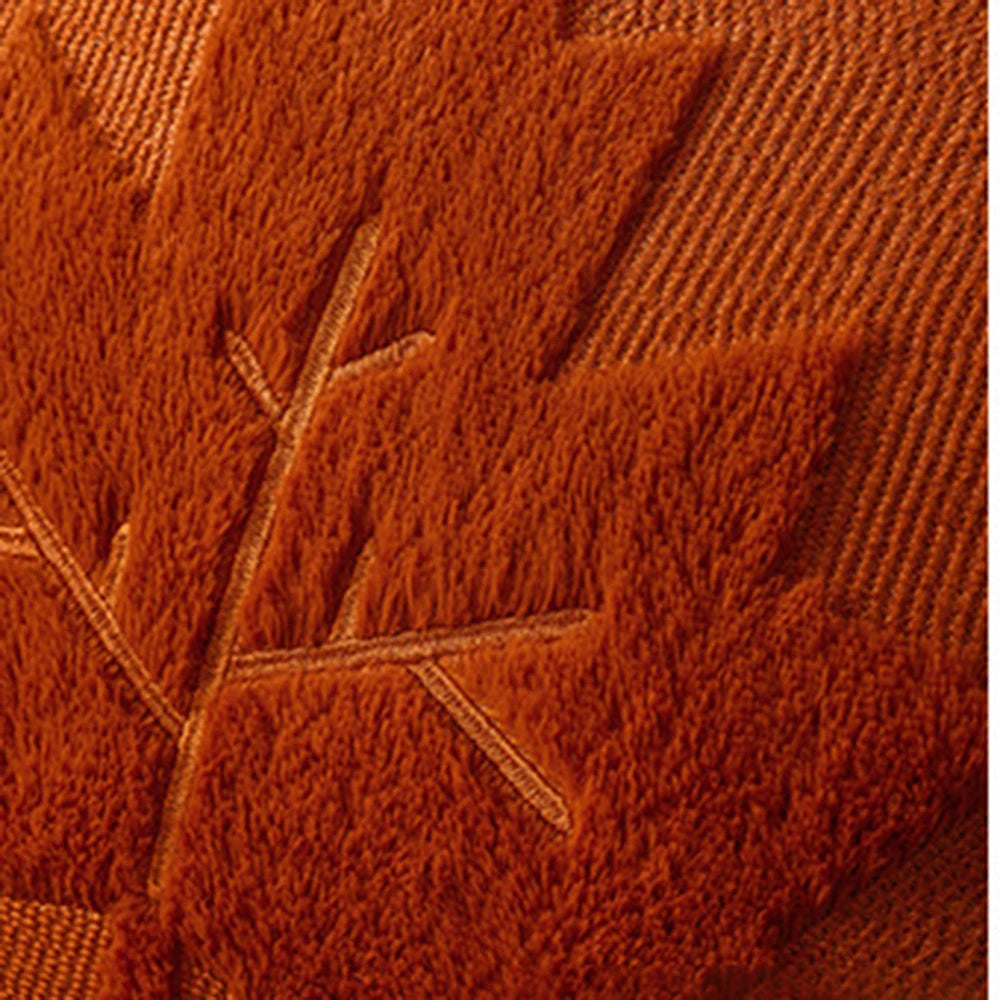 Embroidered Pumpkin and Maple Leaf Cushion Cover, 45.7 cm - product view 23