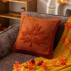 Embroidered Pumpkin and Maple Leaf Cushion Cover, 45.7 cm - product view 15