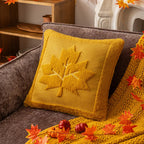 Embroidered Pumpkin and Maple Leaf Cushion Cover, 45.7 cm - product view 16