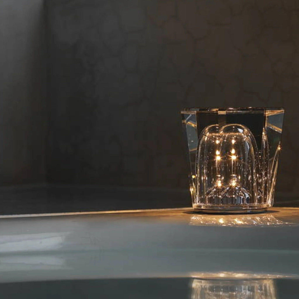 Diamond Pattern USB Rechargeable LED Table Lamp