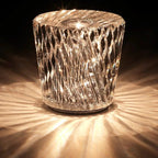 Diamond Pattern USB Rechargeable LED Table Lamp