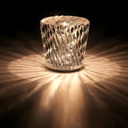 Diamond Pattern USB Rechargeable LED Table Lamp