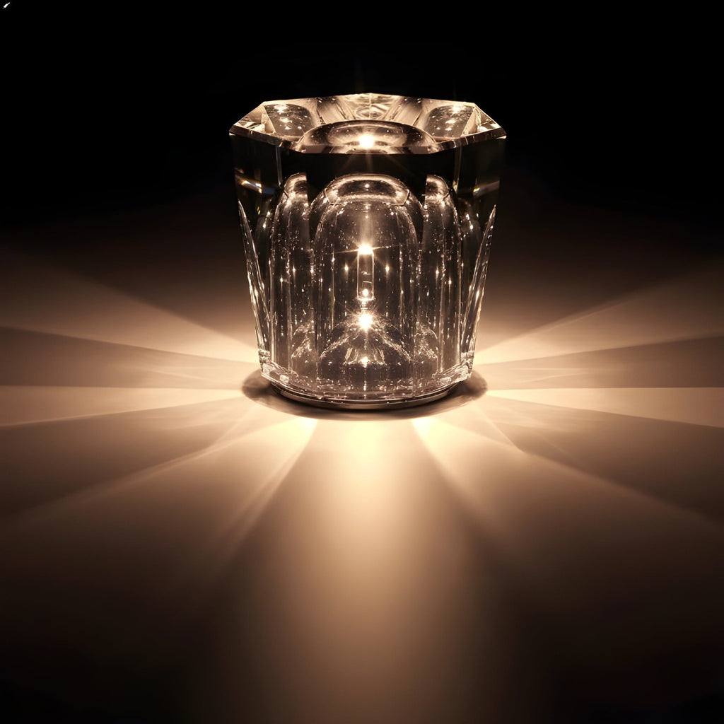 Diamond Pattern USB Rechargeable LED Table Lamp