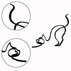 Minimalist Metal Cat and Dog Ornament