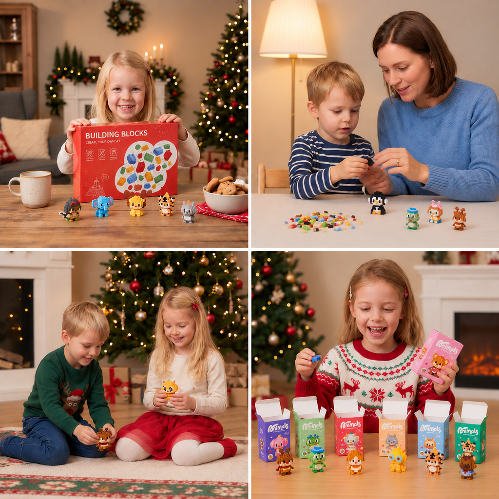 Animal Building-Block Advent Calendar