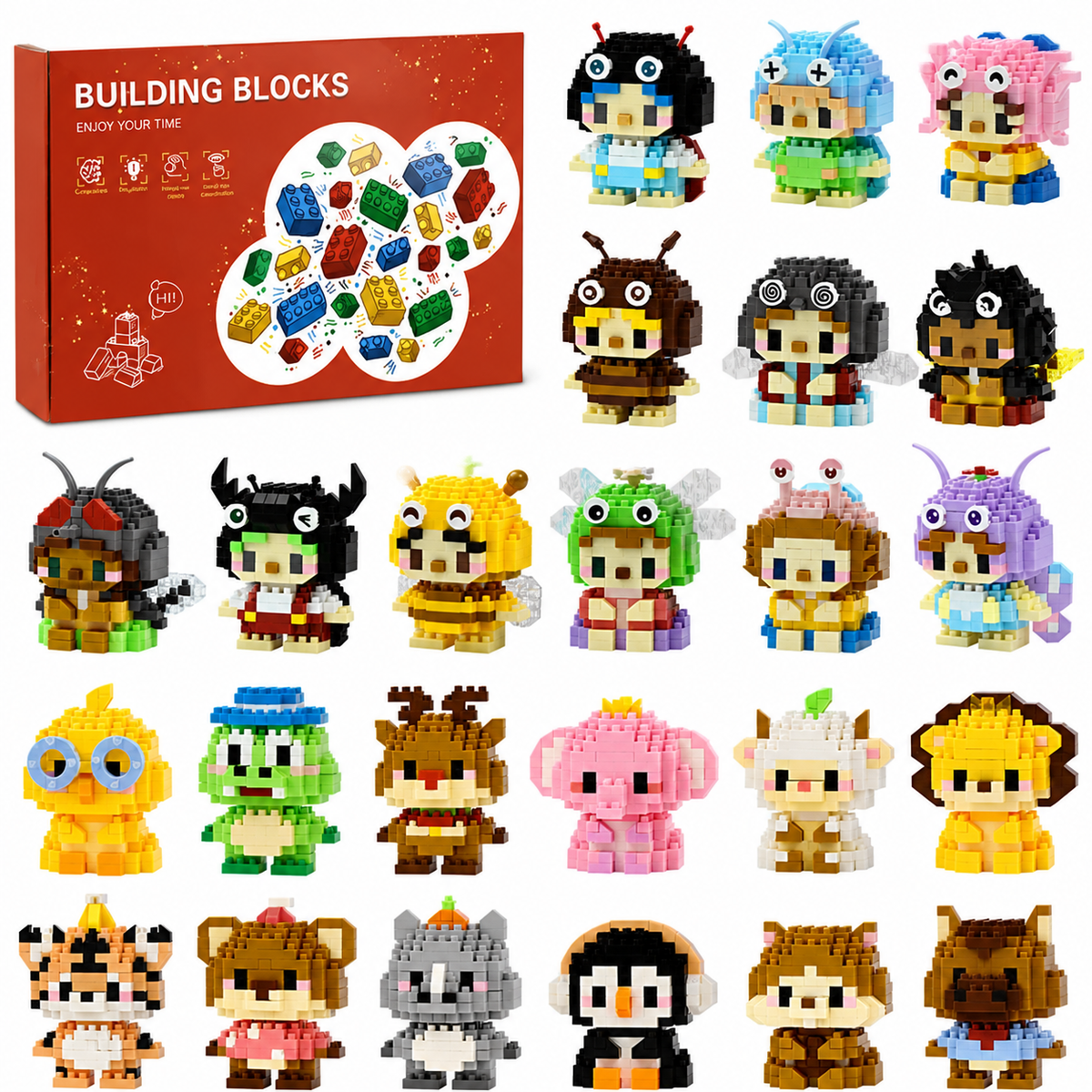 Animal Building-Block Advent Calendar