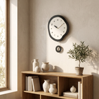 Abstract Silent Wall Clock, MDF and Acrylic, Pendulum Option - product view 1