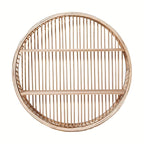 Round Bamboo Wall Shelf