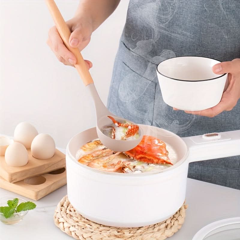 Silicone Kitchen Utensil Set with Wooden Handles, 12 Pieces — product view 4
