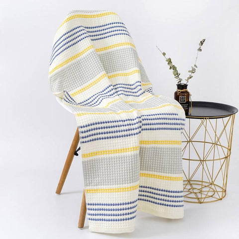Colour Block Striped Cotton Bath Towel – image 8